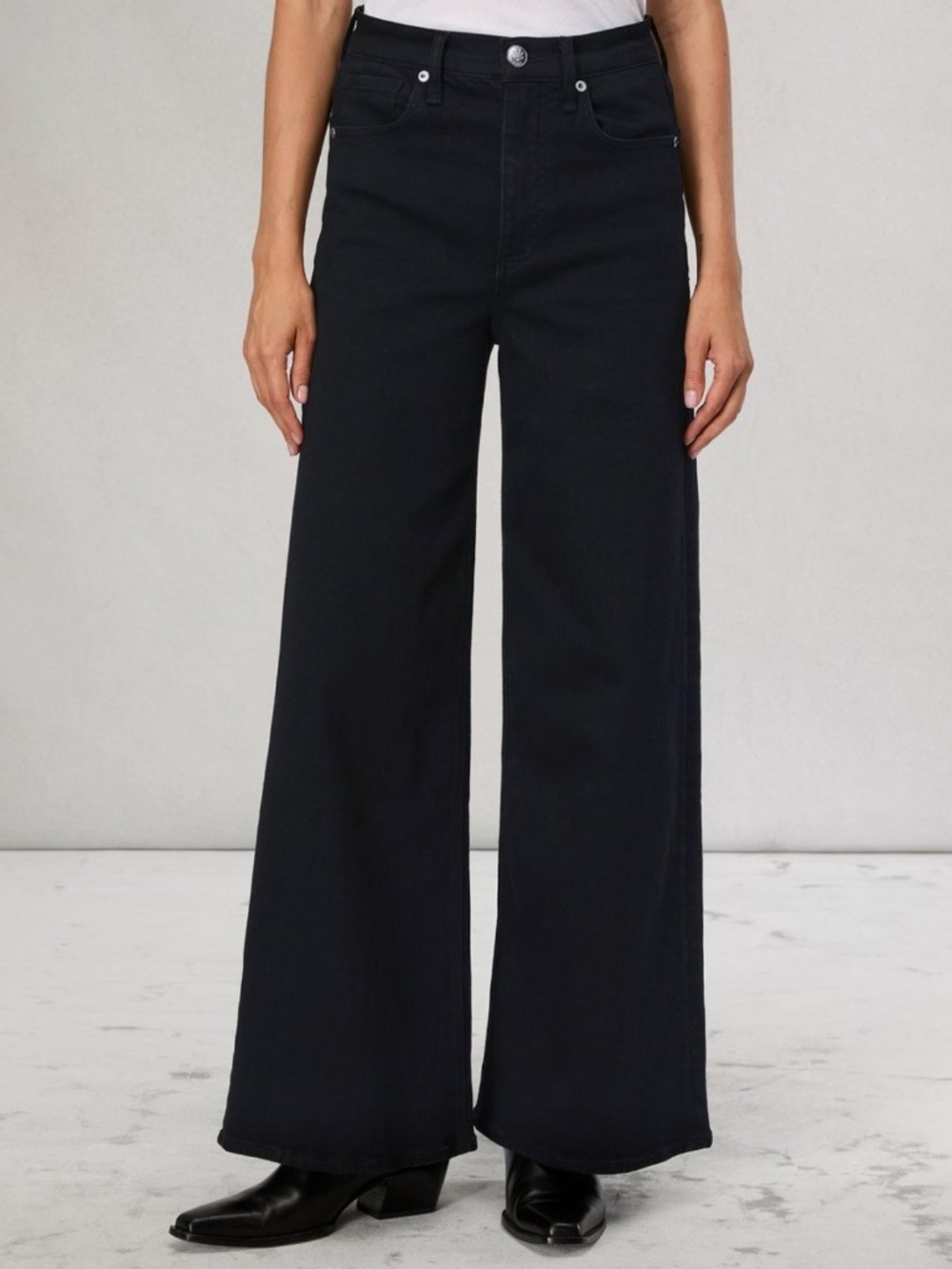 rag & bone Sofie Ankle Wide-Leg Jean High-Rise Denim Jeans Size 25